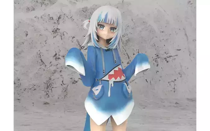 Hololive Gawr gura 3d print model