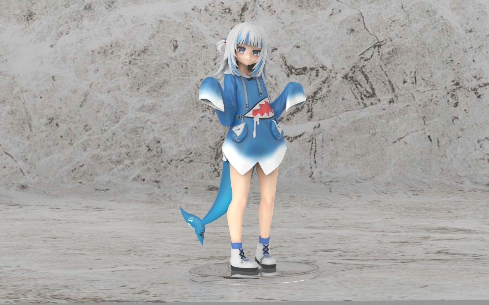 Hololive Gawr gura 3d print model 3D print model_2