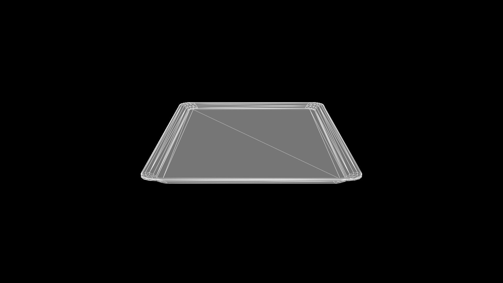 Lab Tray Low-poly 3D model_7