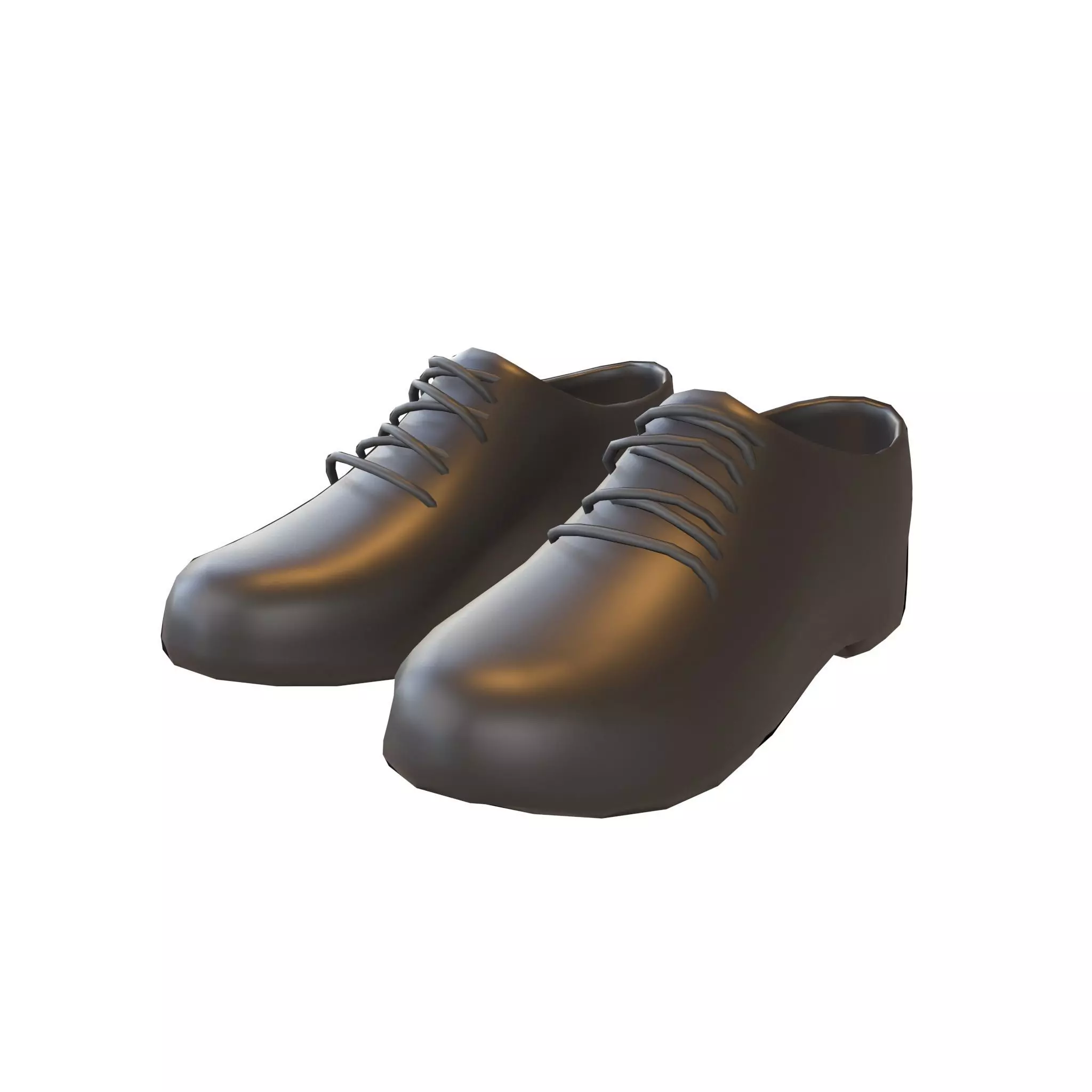 Leather Shoes v1 001 Low-poly 3D model_0