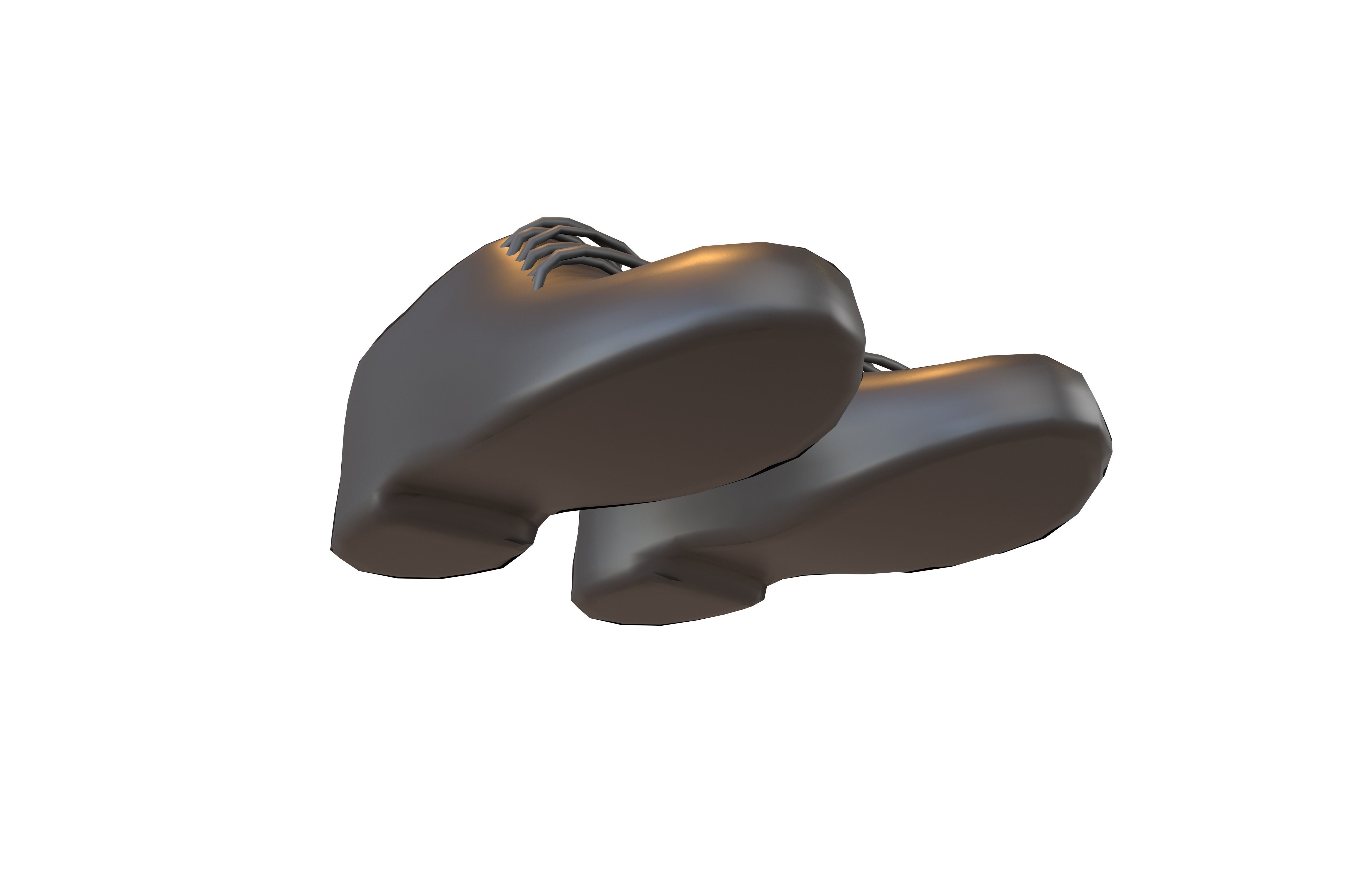 Leather Shoes v1 001 Low-poly 3D model_3