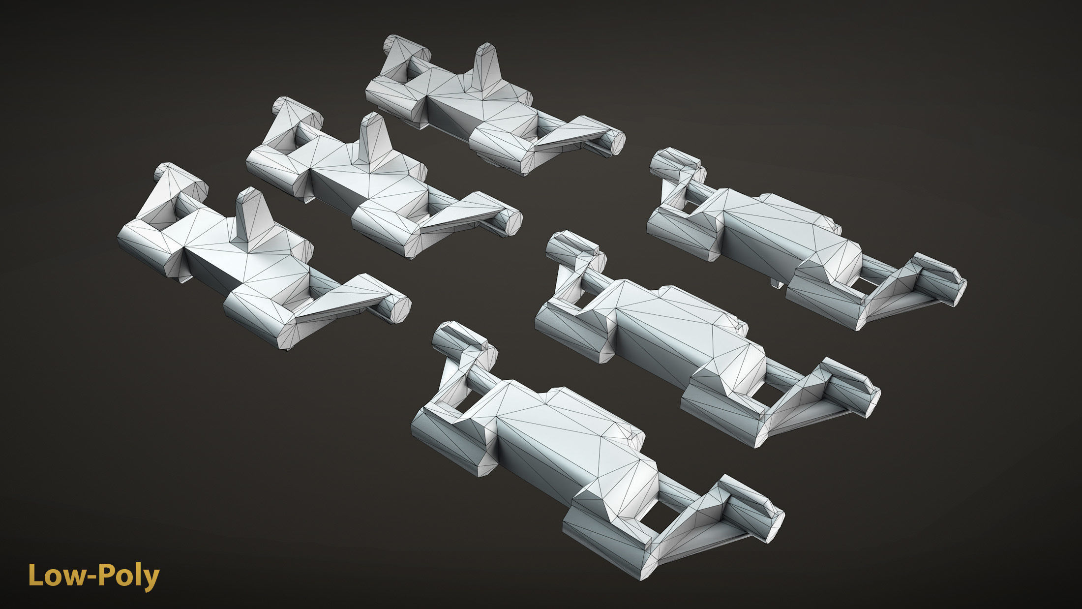 M2 Bradley and M270 MLRS Tracks Low-poly 3D model_2