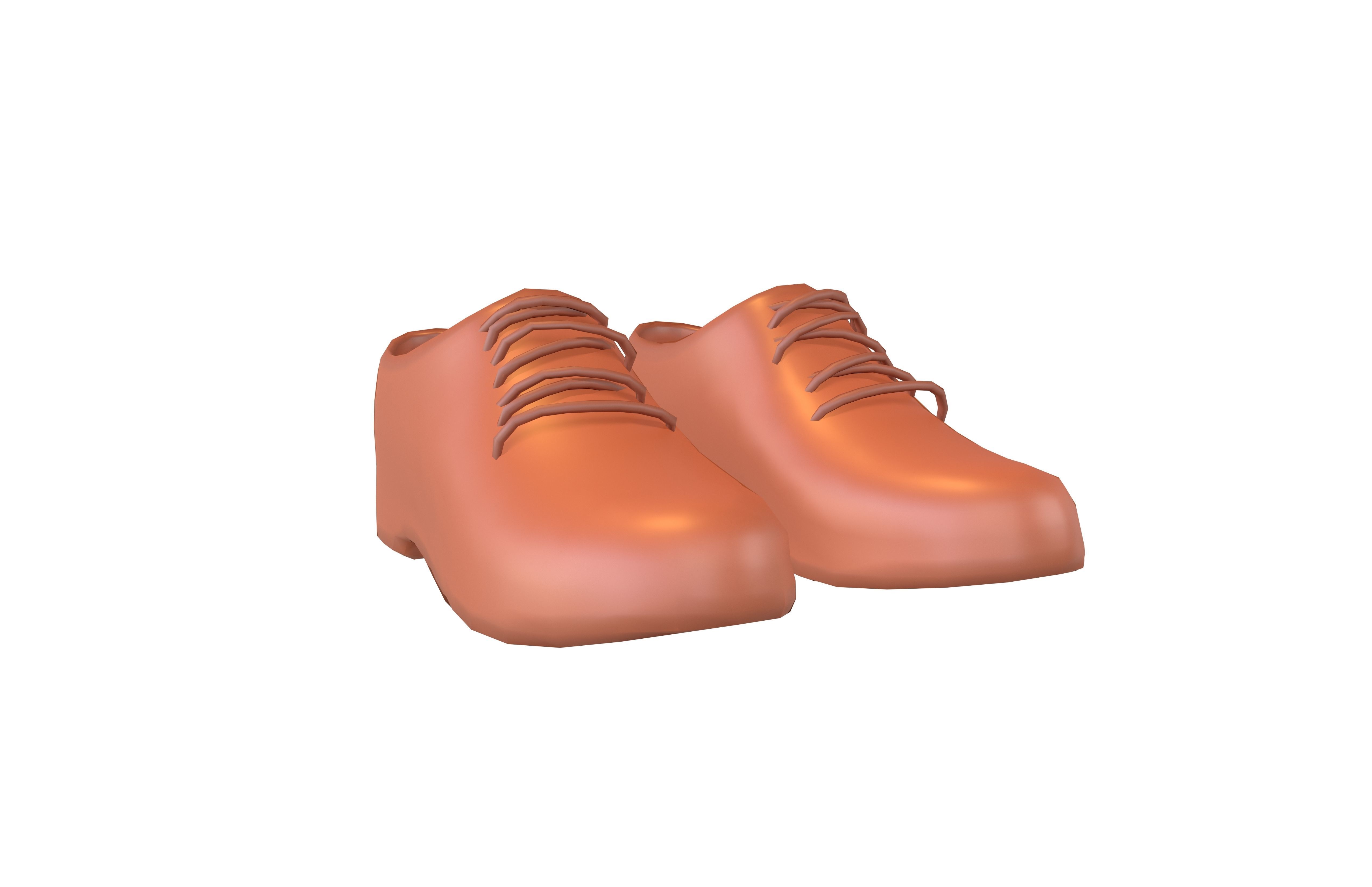 Leather Shoes v1 002 Low-poly 3D model_3