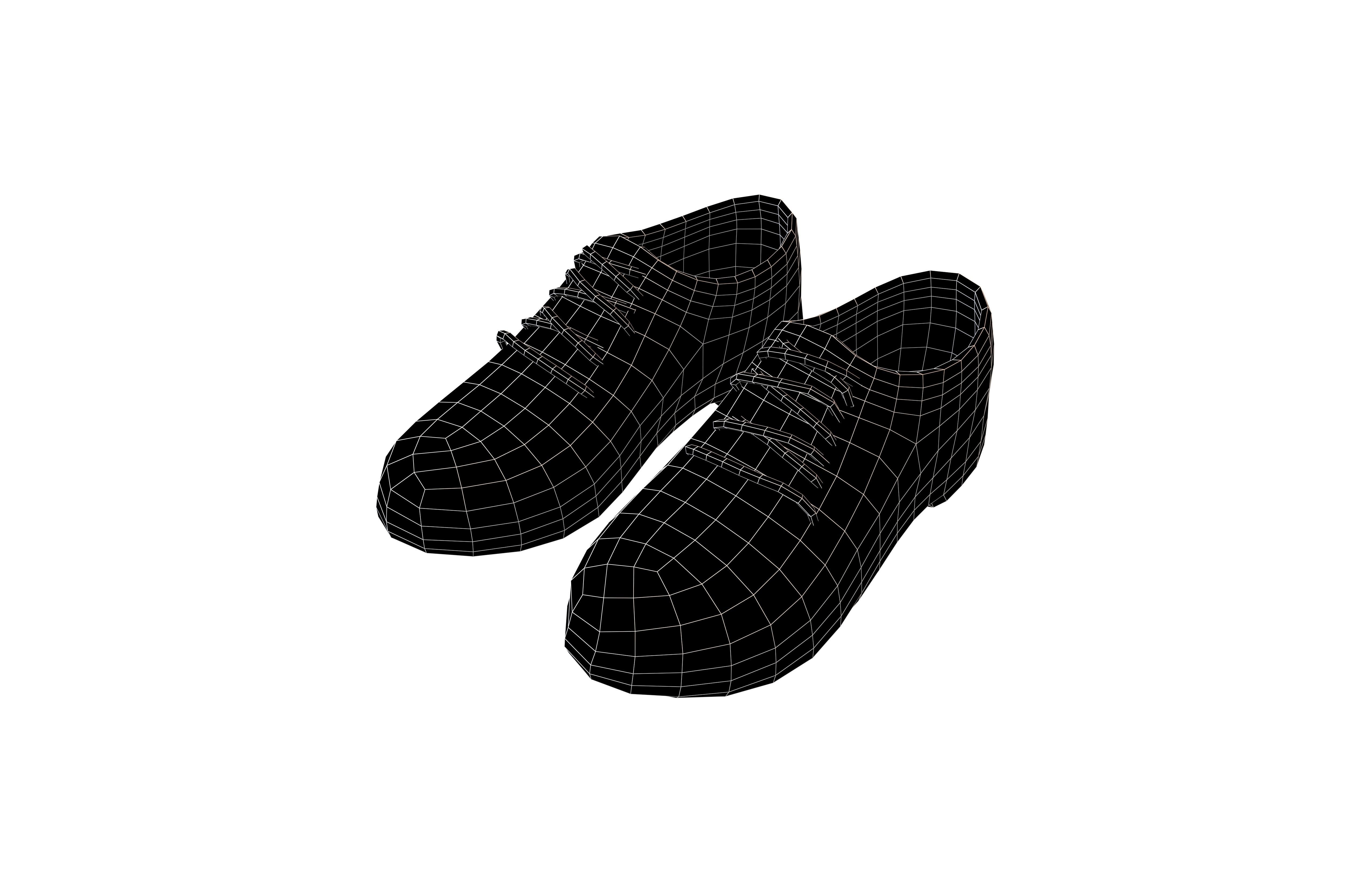 Leather Shoes v1 002 Low-poly 3D model_6