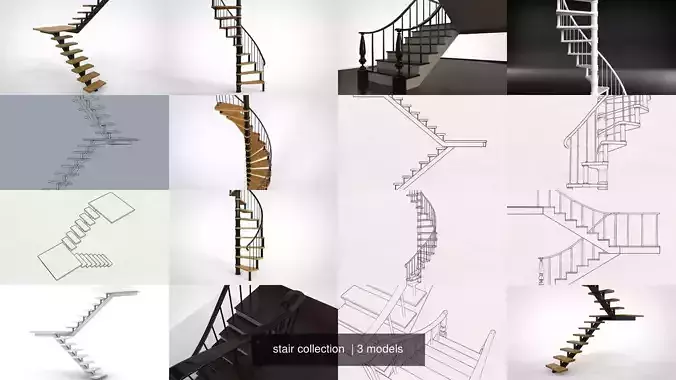 stair collection spiral staircase made of metal and wood