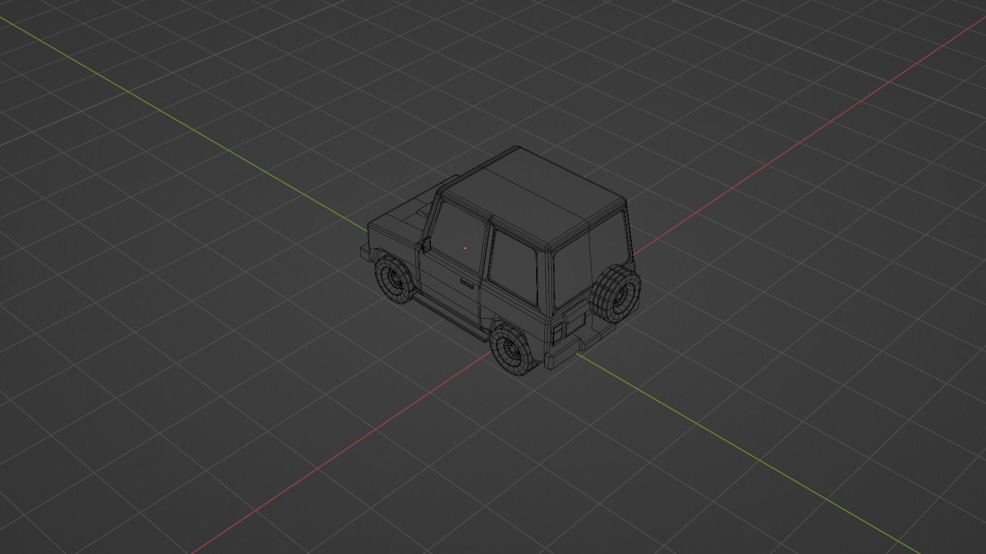 Concept Cartoon Type SUV Low-poly 3D model_20