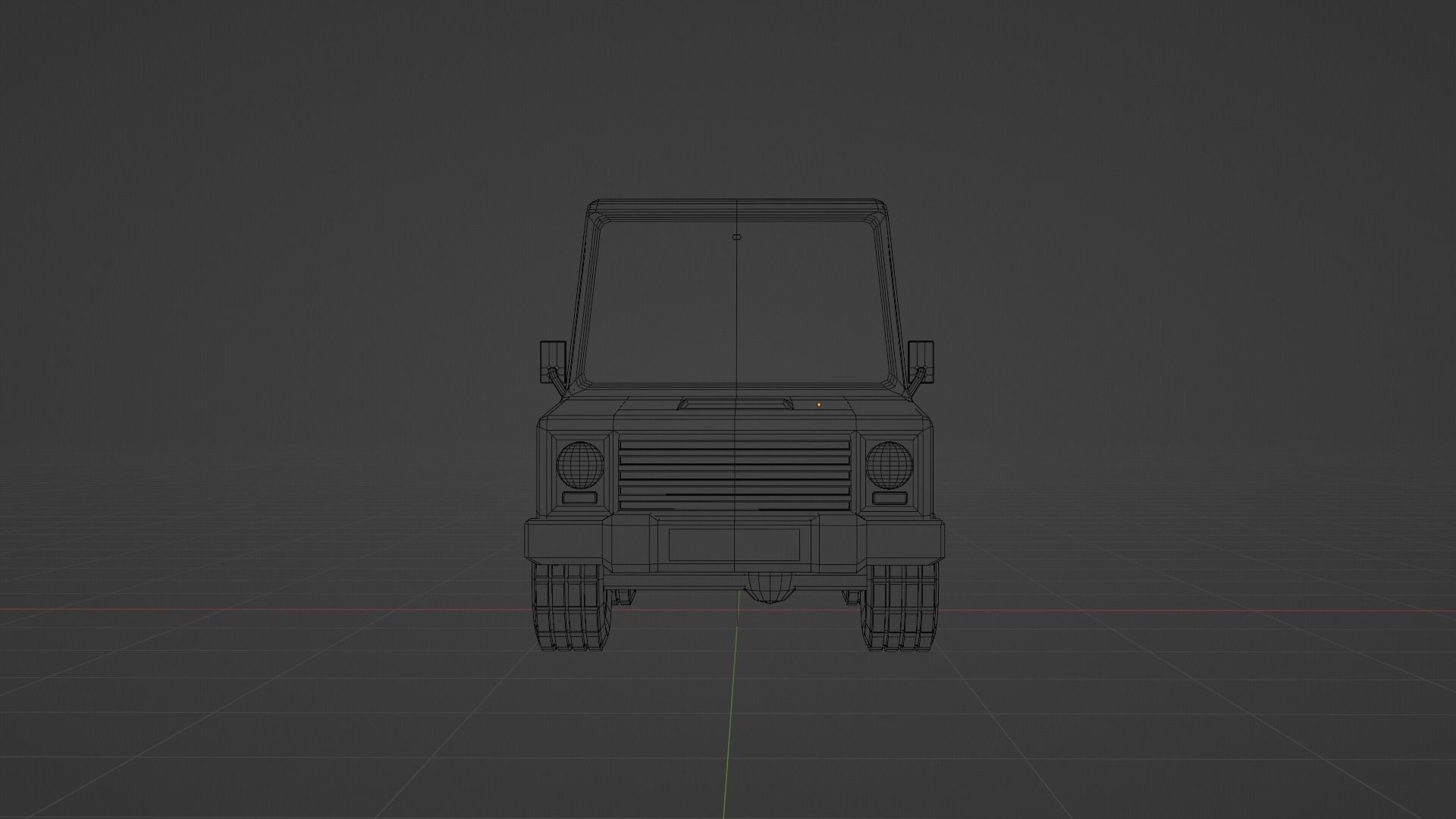 Concept Cartoon Type SUV Low-poly 3D model_26