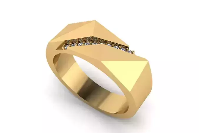 Diamond Ring R 136 3D print model