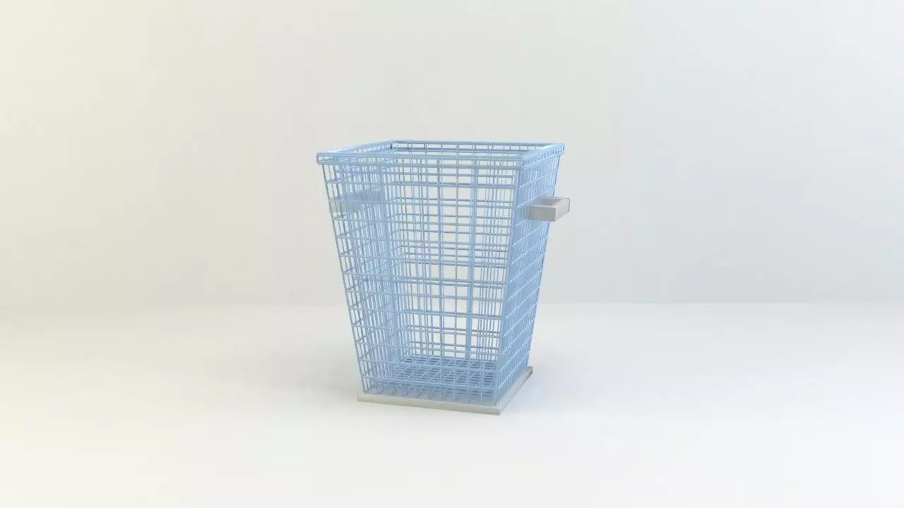 trash wire basket 3D model