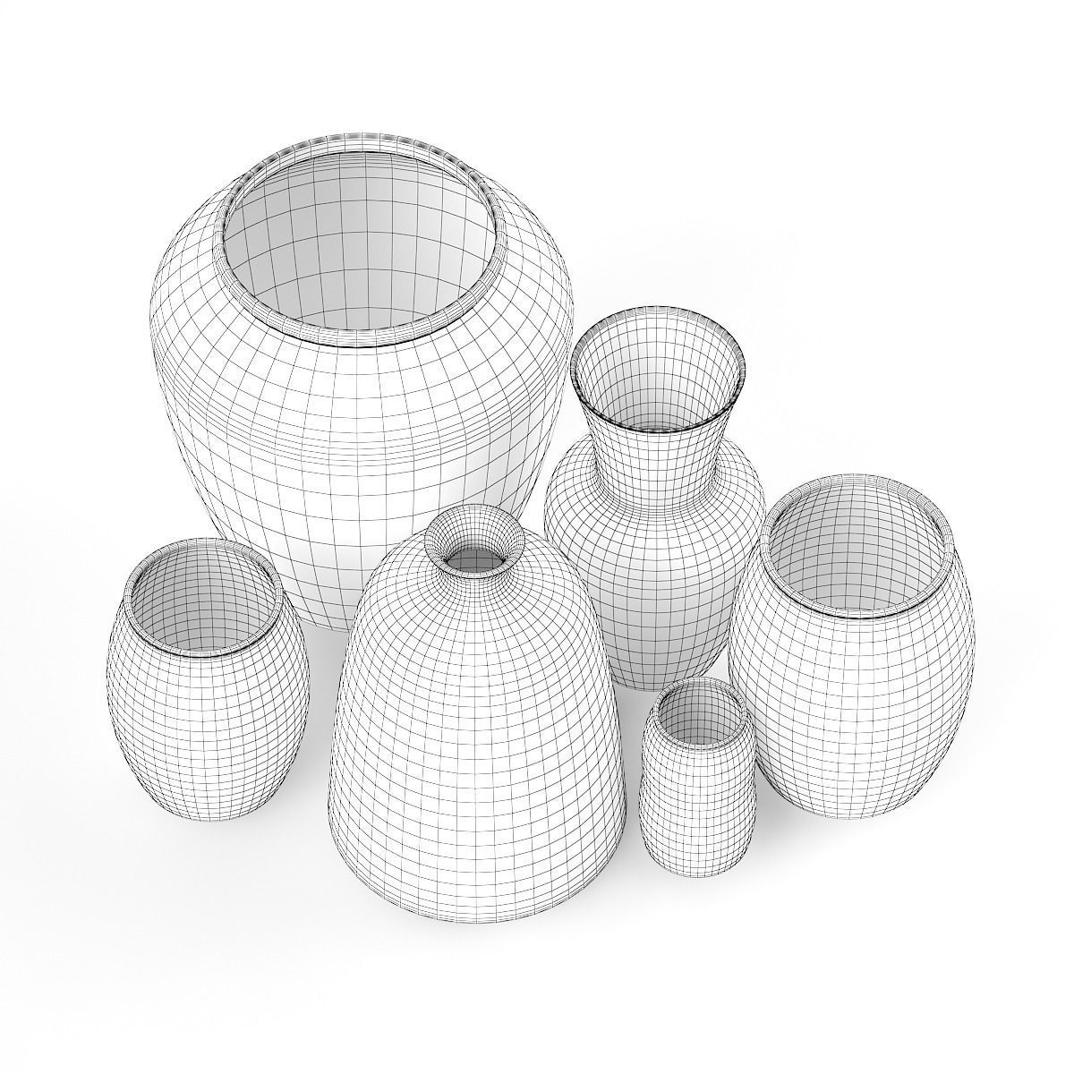 Ceramic Vases 3D model_3