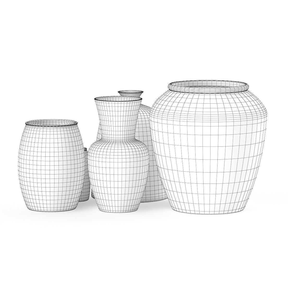 Ceramic Vases 3D model_5