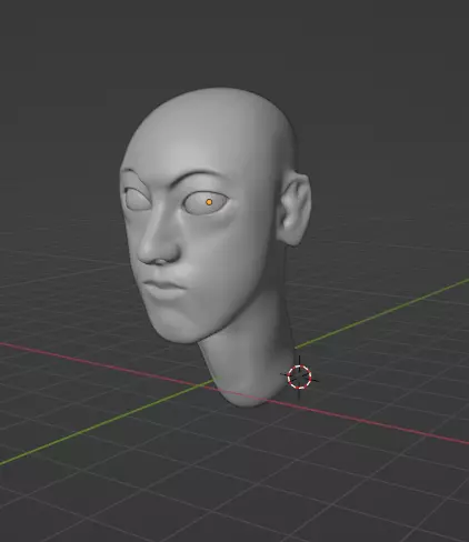 girl head  3D model_0