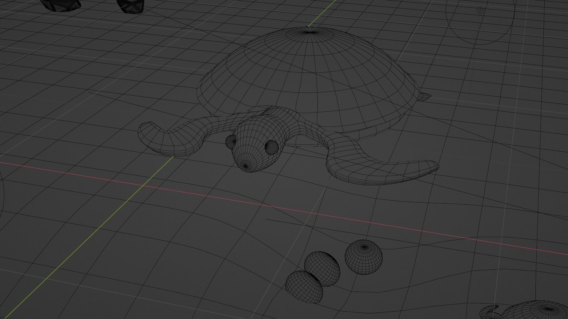 Stylised Cartoony Turtles on Beach 3D model_11