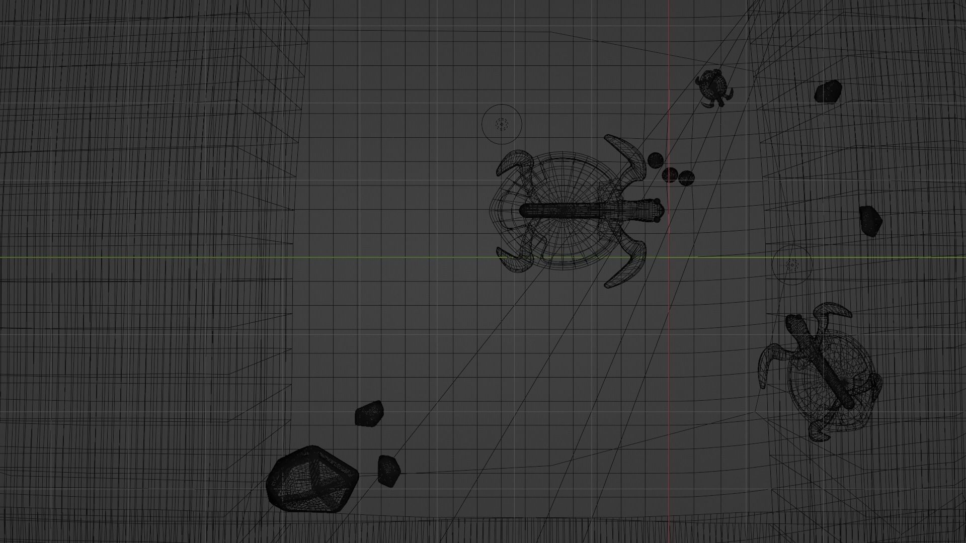 Stylised Cartoony Turtles on Beach 3D model_7