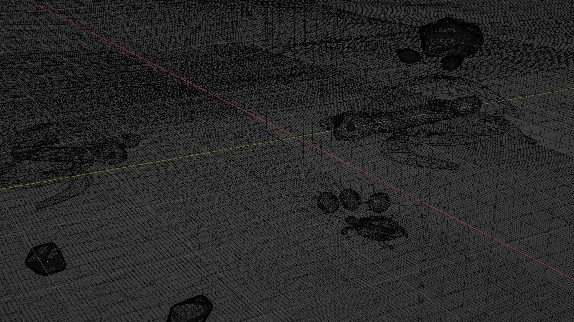 Stylised Cartoony Turtles on Beach 3D model_1