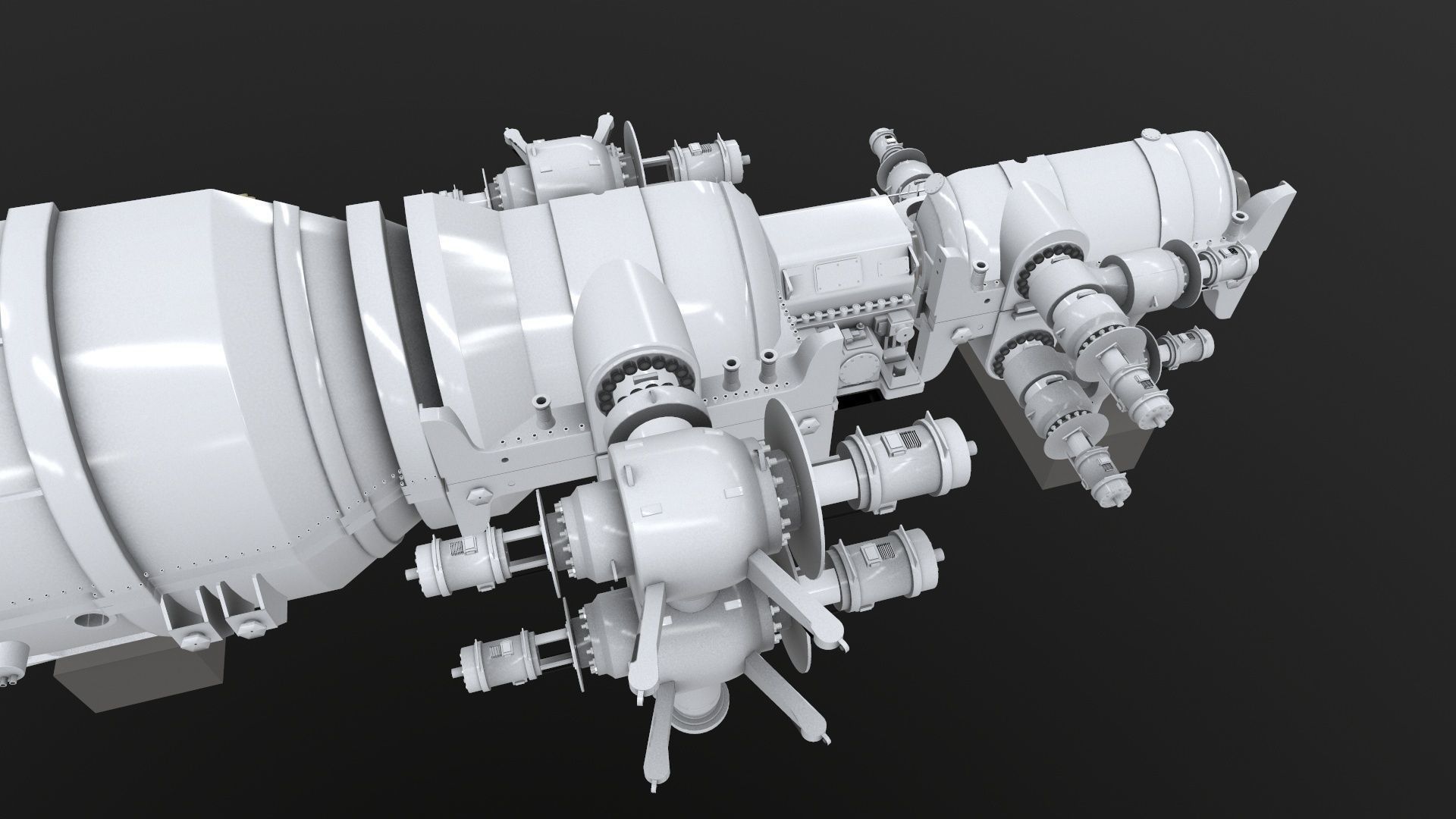 Turbine Cross section 3D model 3D model_21