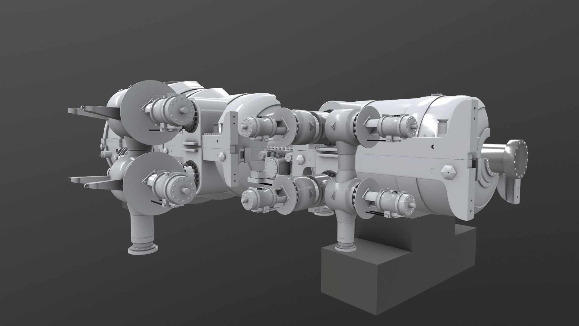 Turbine Cross section 3D model 3D model_5