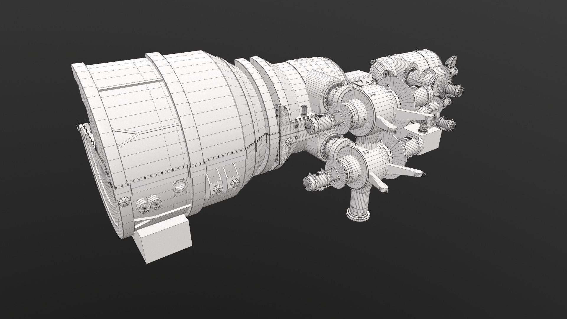 Turbine Cross section 3D model 3D model_29