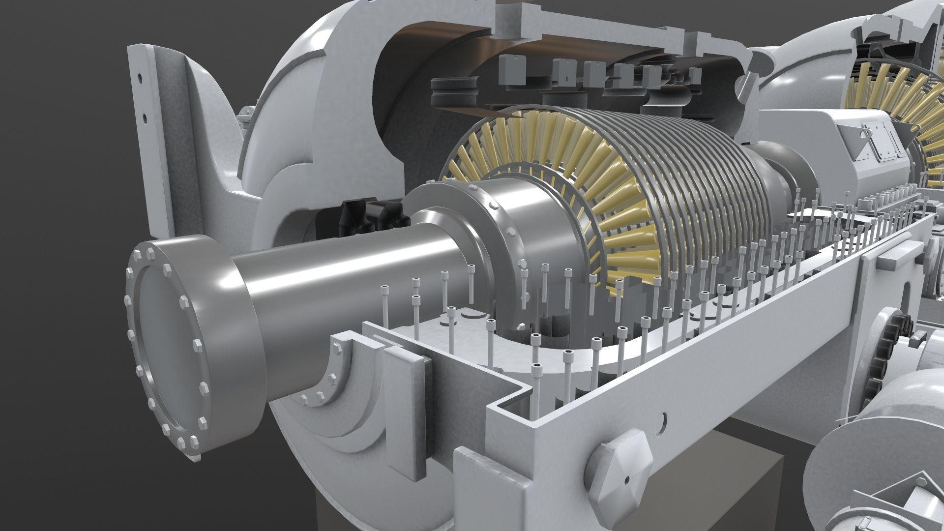 Turbine Cross section 3D model 3D model_16