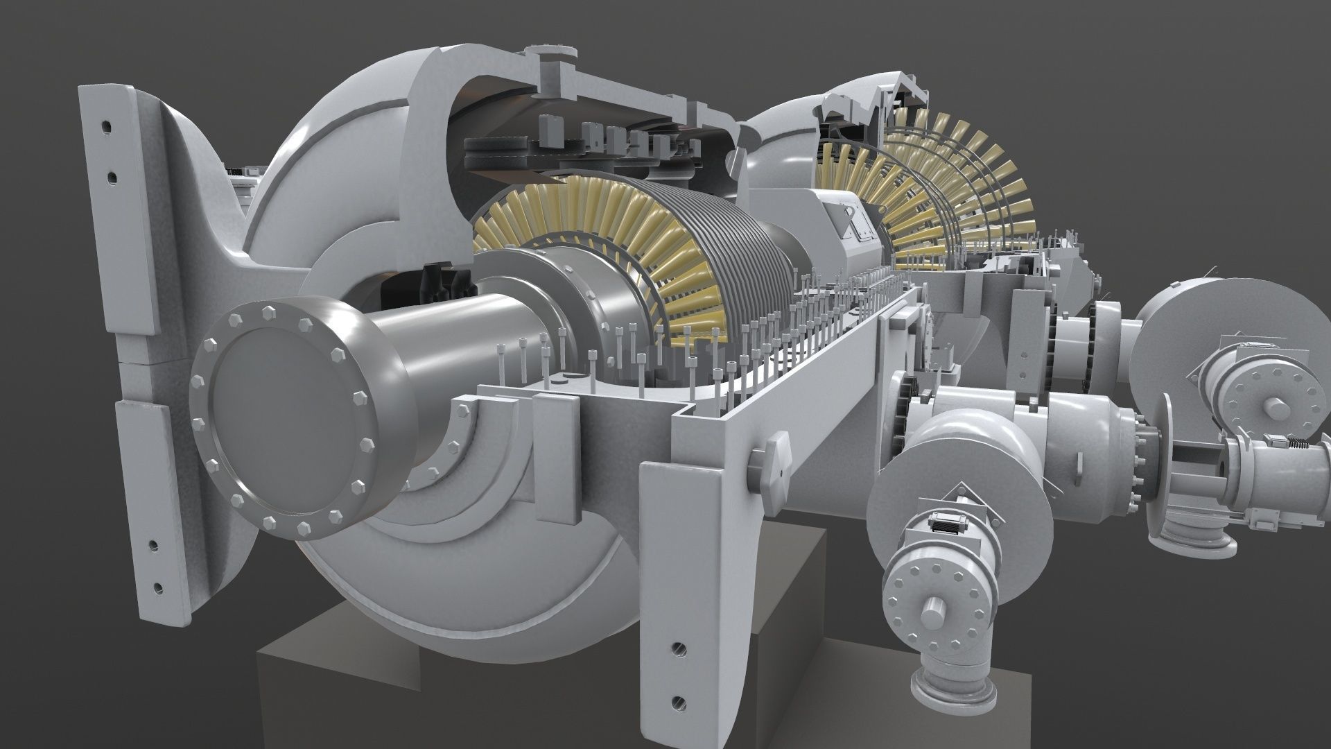 Turbine Cross section 3D model 3D model_17