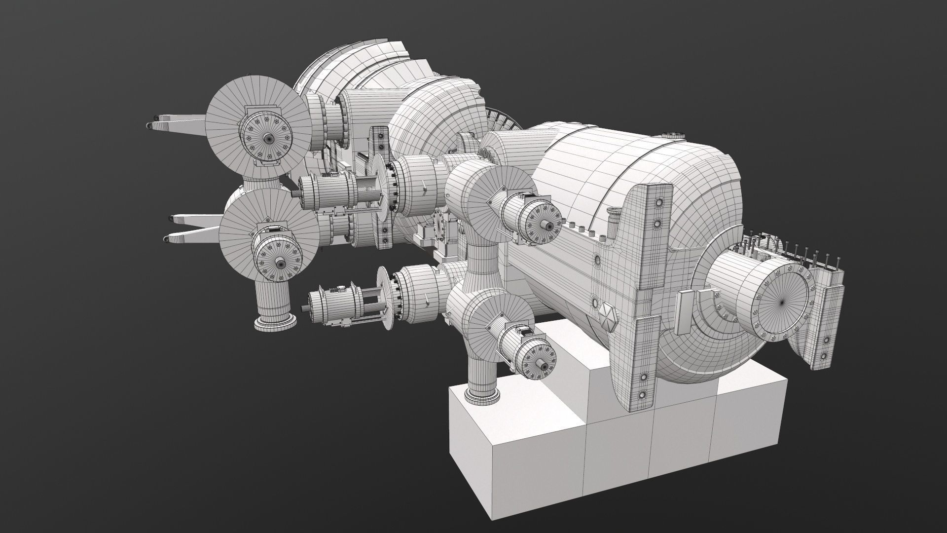 Turbine Cross section 3D model 3D model_31