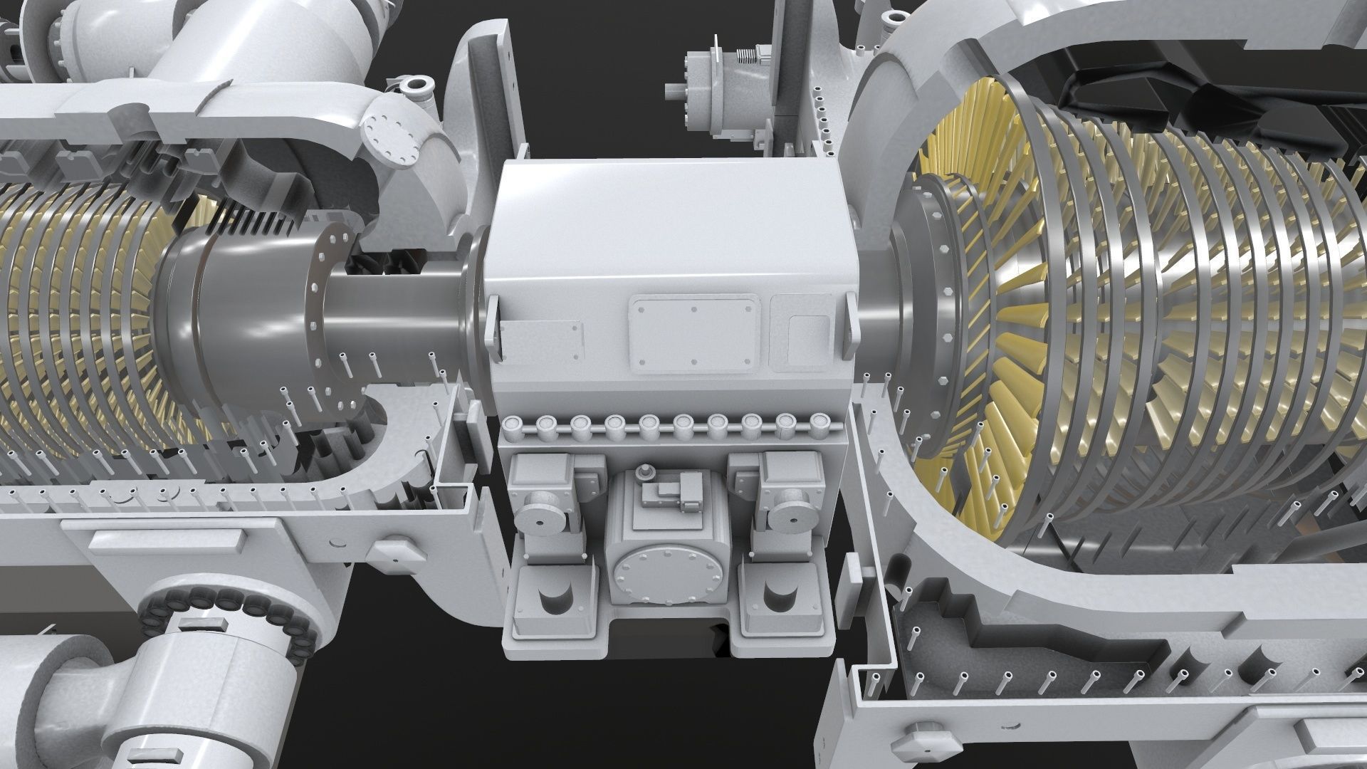 Turbine Cross section 3D model 3D model_18