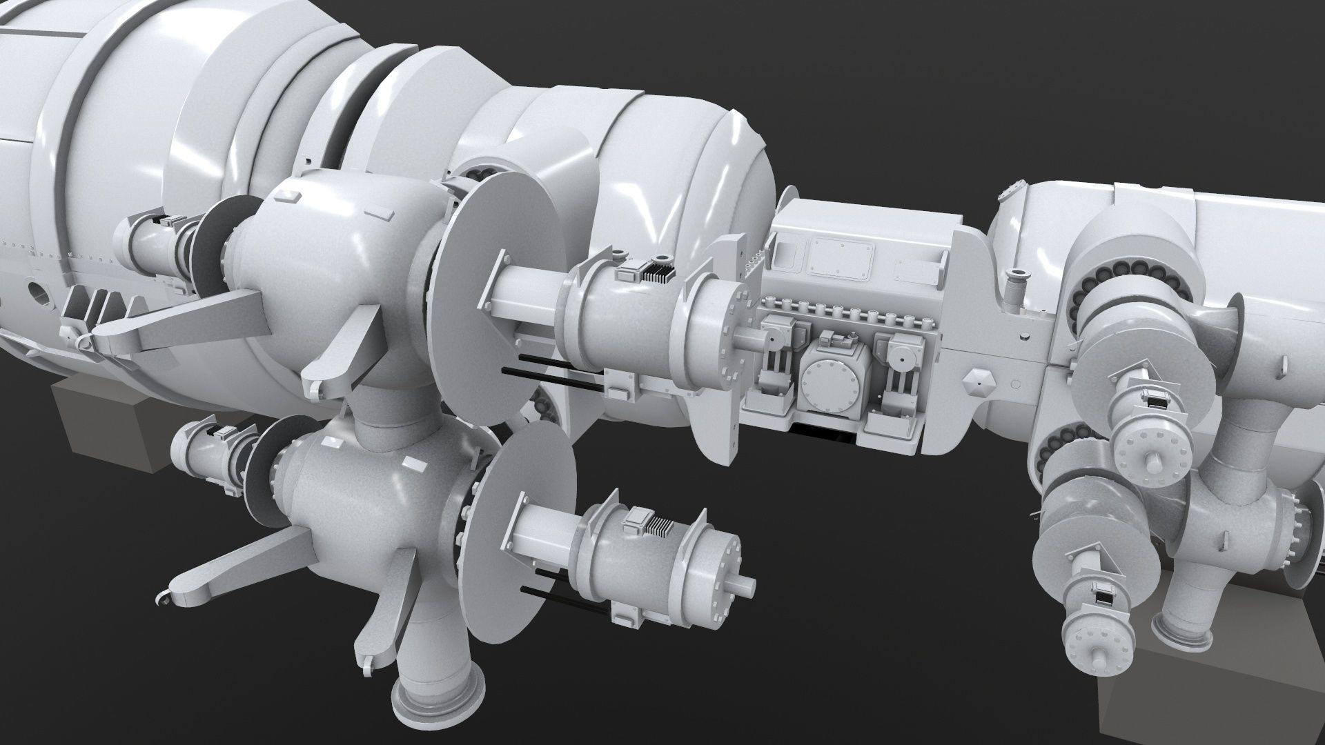 Turbine Cross section 3D model 3D model_22
