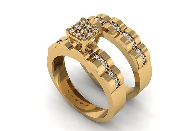 Diamond Ring R 137 3D print model