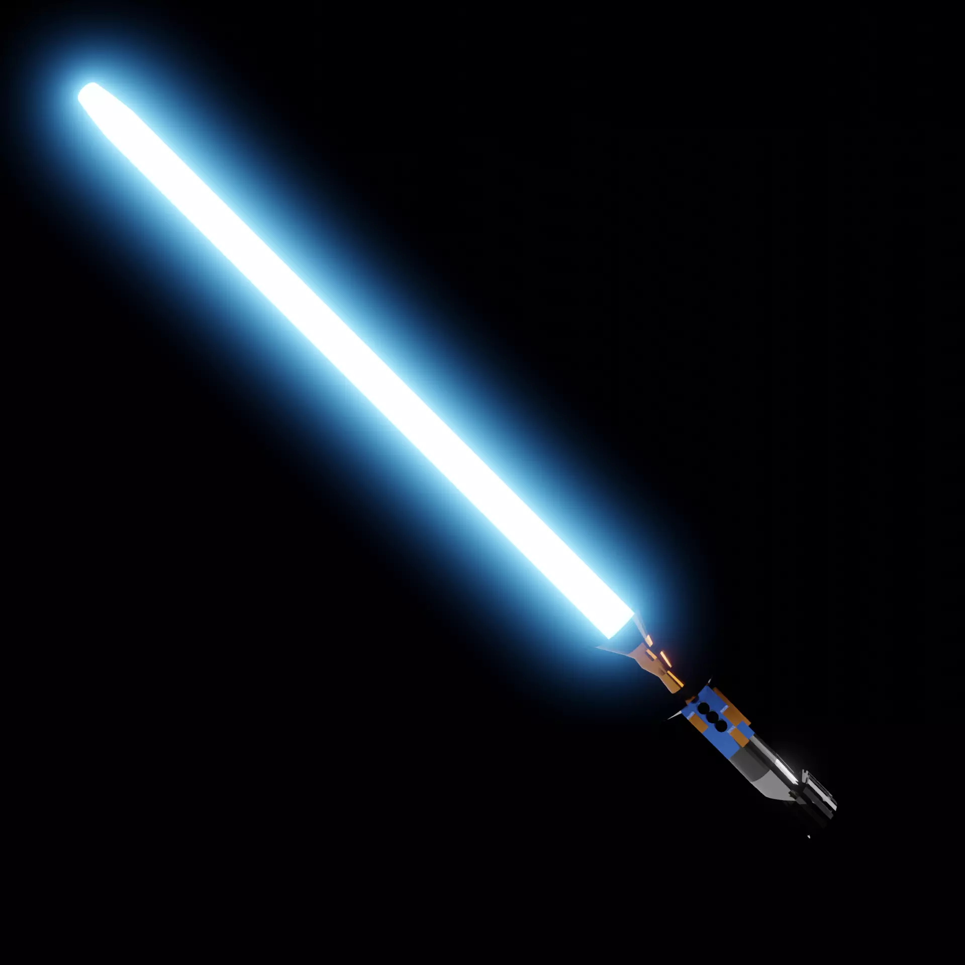 Lightsaber star wars Free low-poly 3D model