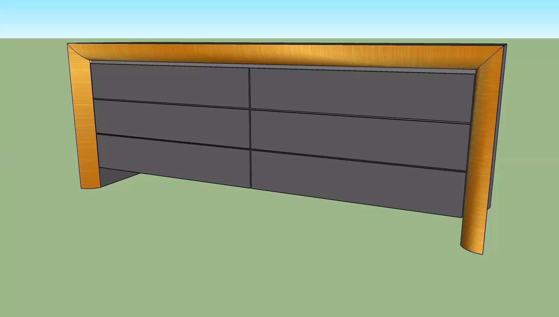 3D CONSOLE how to build dresser 3D model | CGTrader
