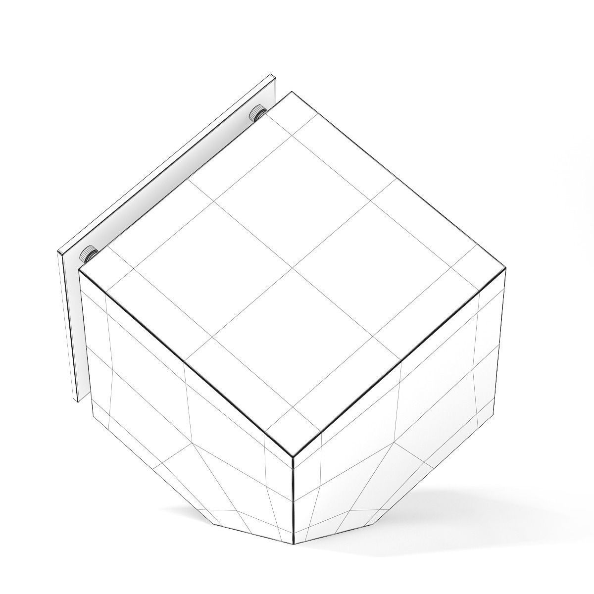 Cubic Clock 3D model_5