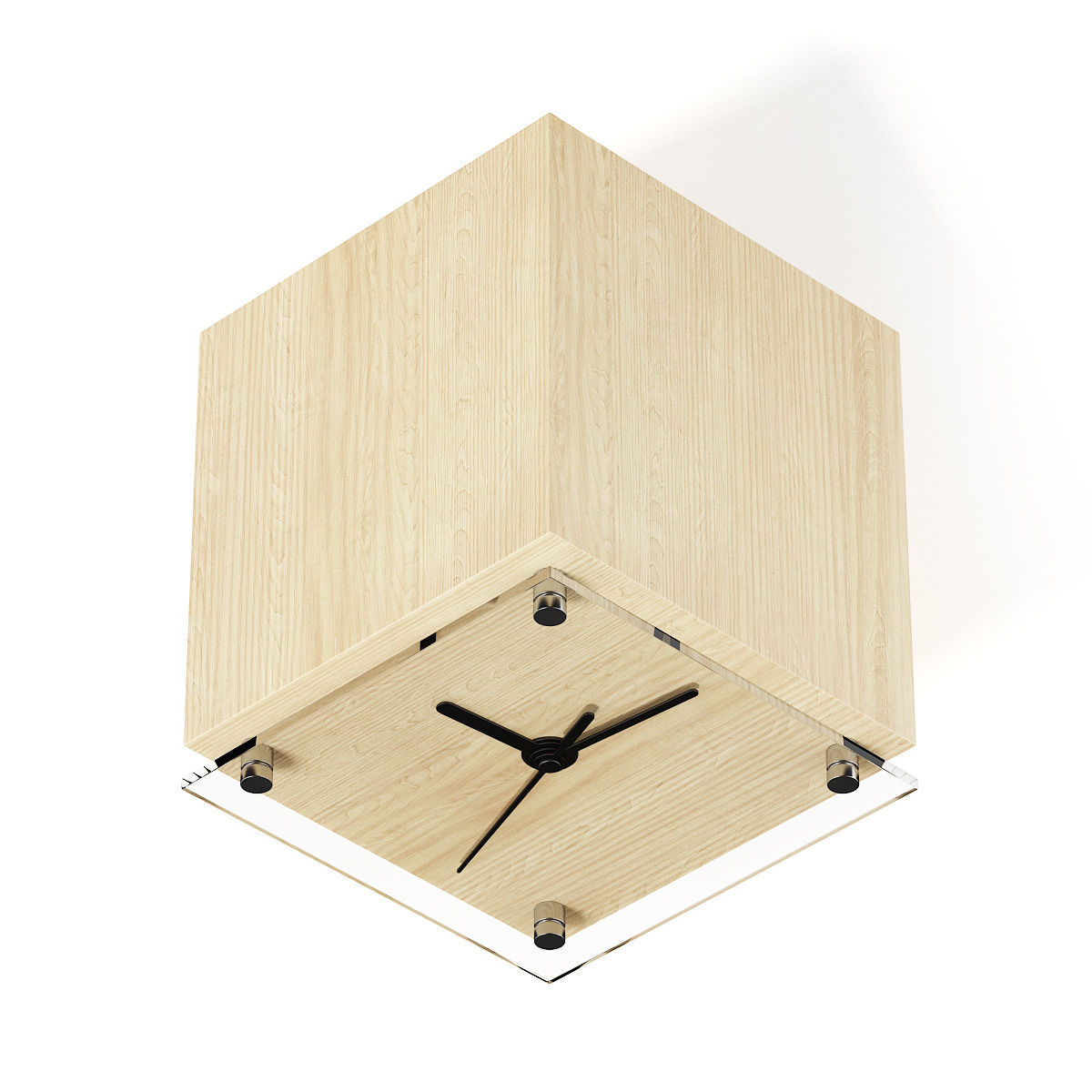 Cubic Clock 3D model_2
