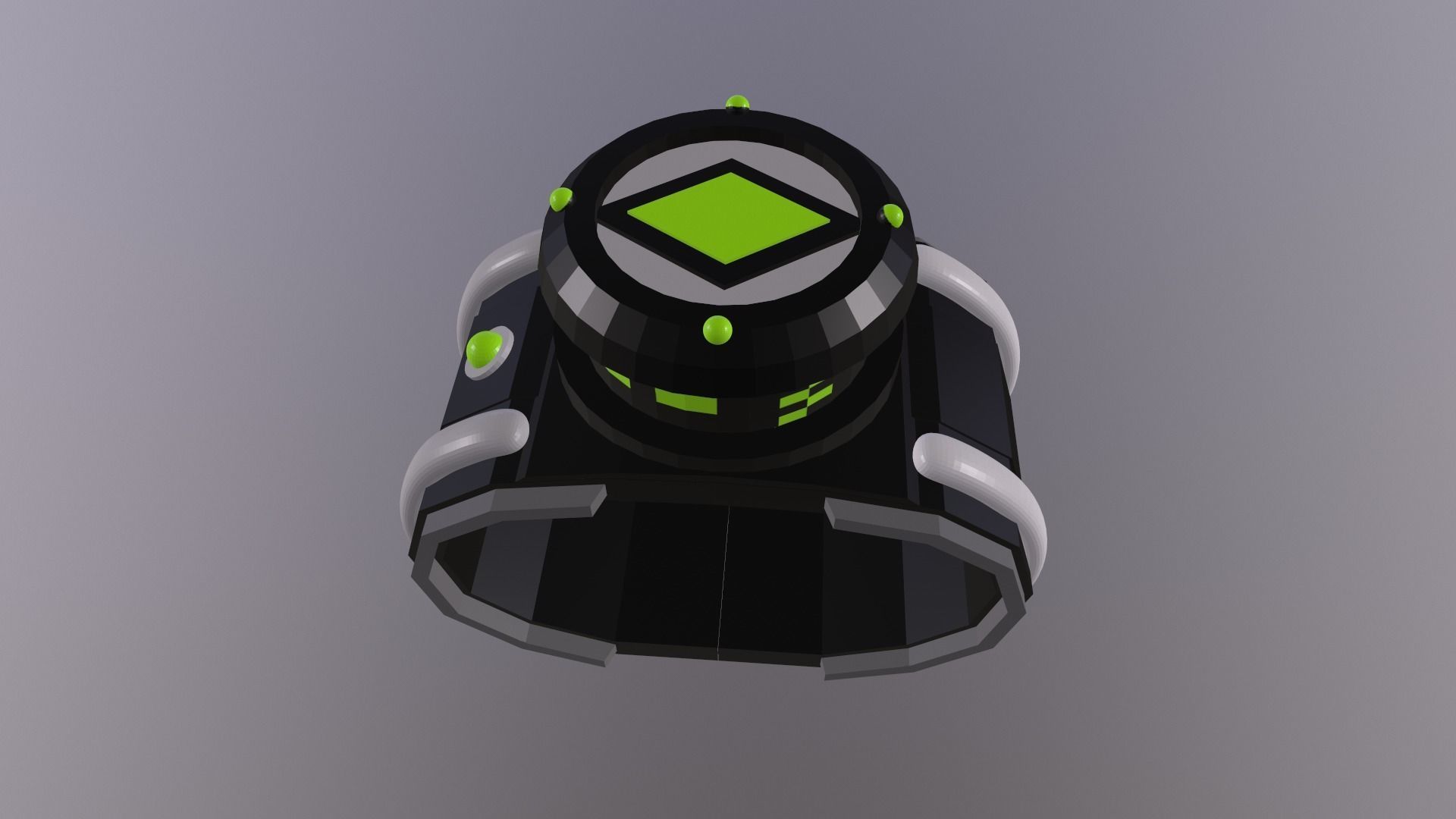 Omnitrix futuristic device with light 3D model_2