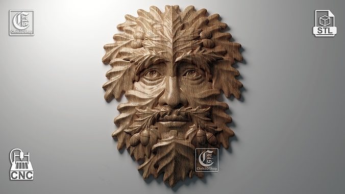 GreenMan 2 - 3D STL Files for CNC and 3D Printers 3D print model