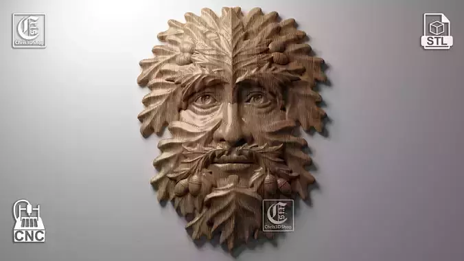 GreenMan 2 - 3D STL Files for CNC and 3D Printers 3D print model