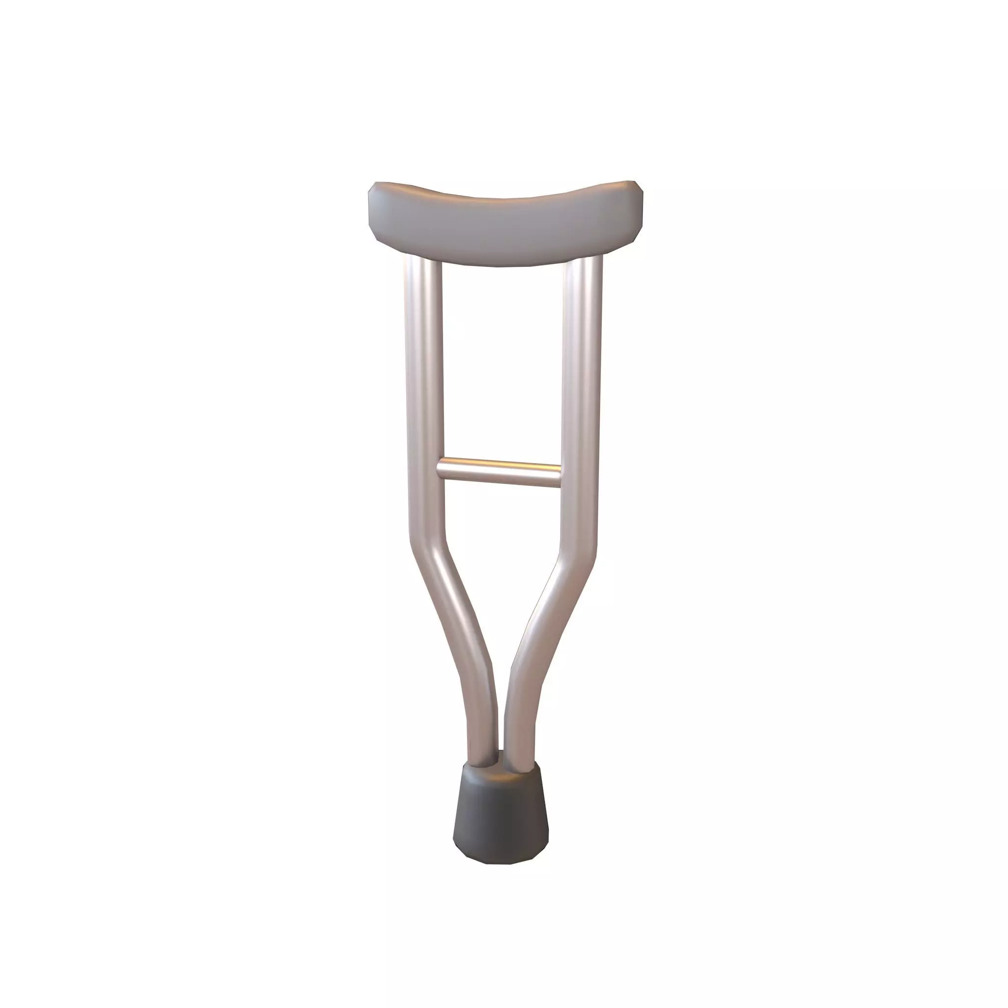 Armpit Crutches v1 001 Low-poly 3D model
