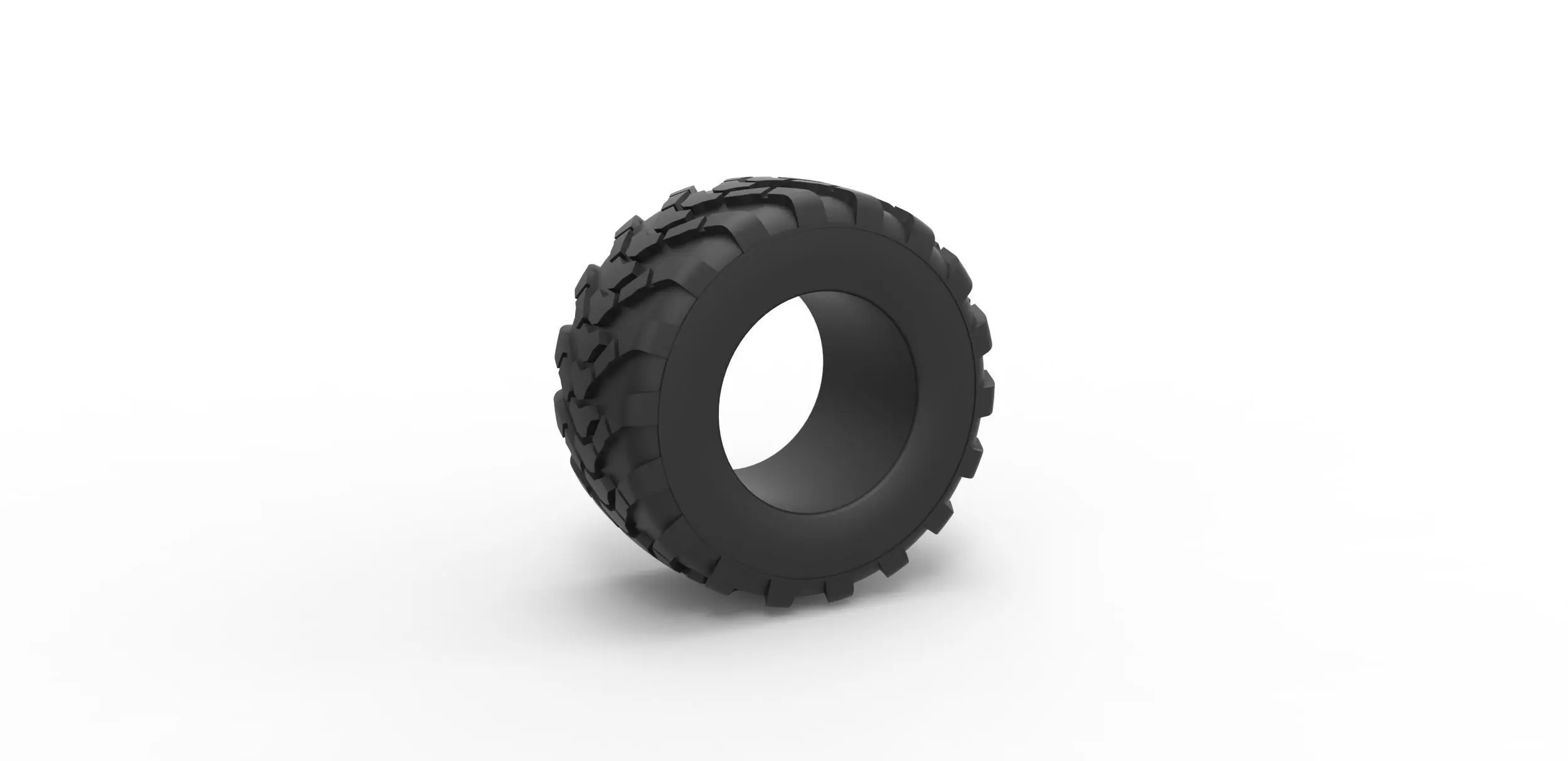 Offroad tire 53 Scale 1 to 25 3D print model
