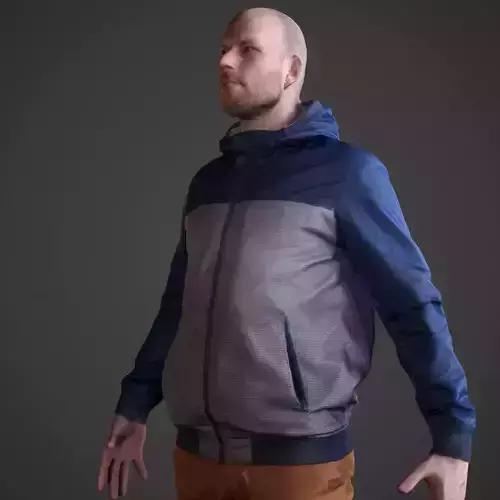 Casual Man Low-poly 3D model