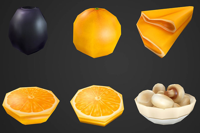 Fantasy Food Low-poly 3D model 5
