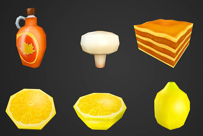 Fantasy Food Low-poly 3D model 4