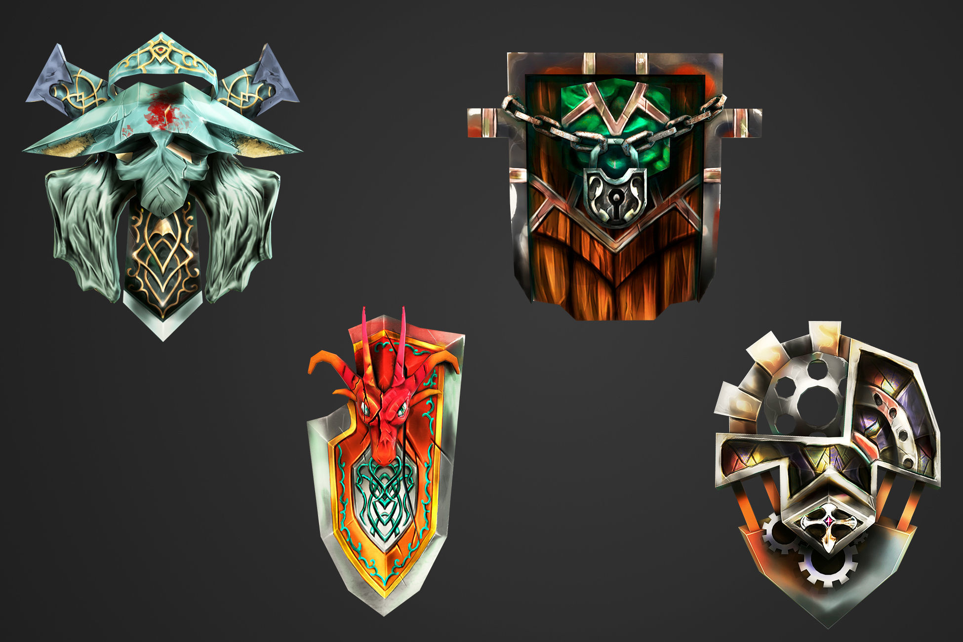 Stylized Weapons Collection Low-poly 3D model_13