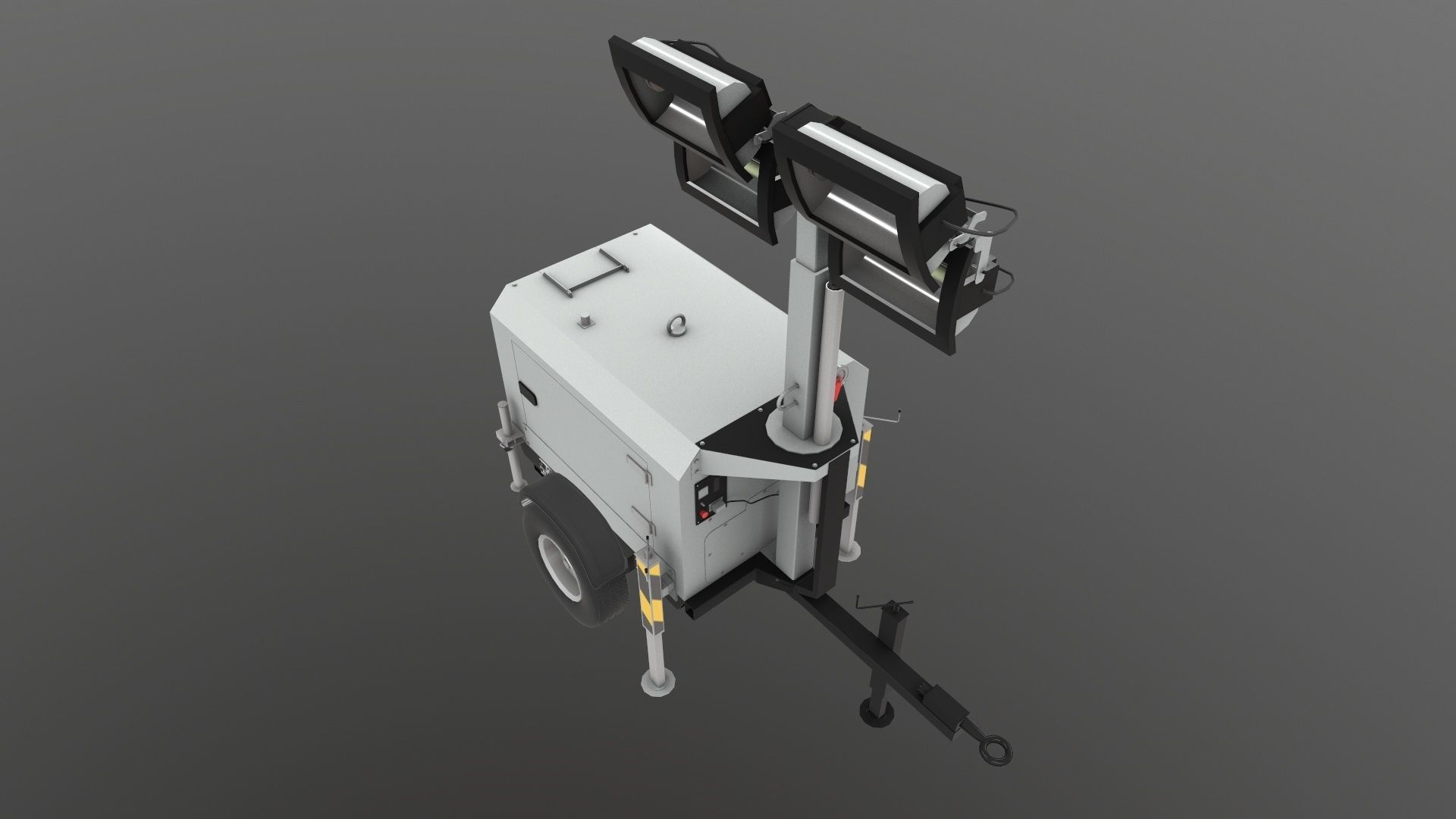 Tower Lamp 3D Model Low-poly 3D model_21