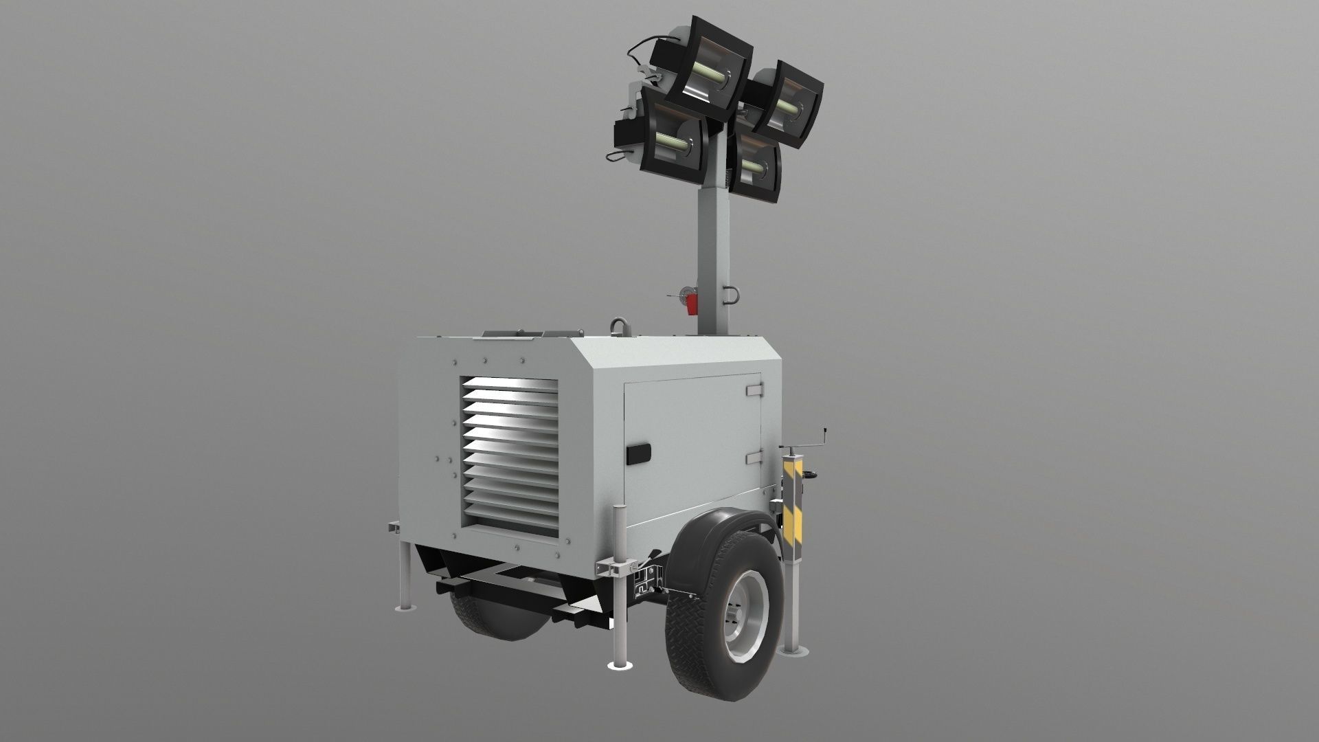 Tower Lamp 3D Model Low-poly 3D model_6