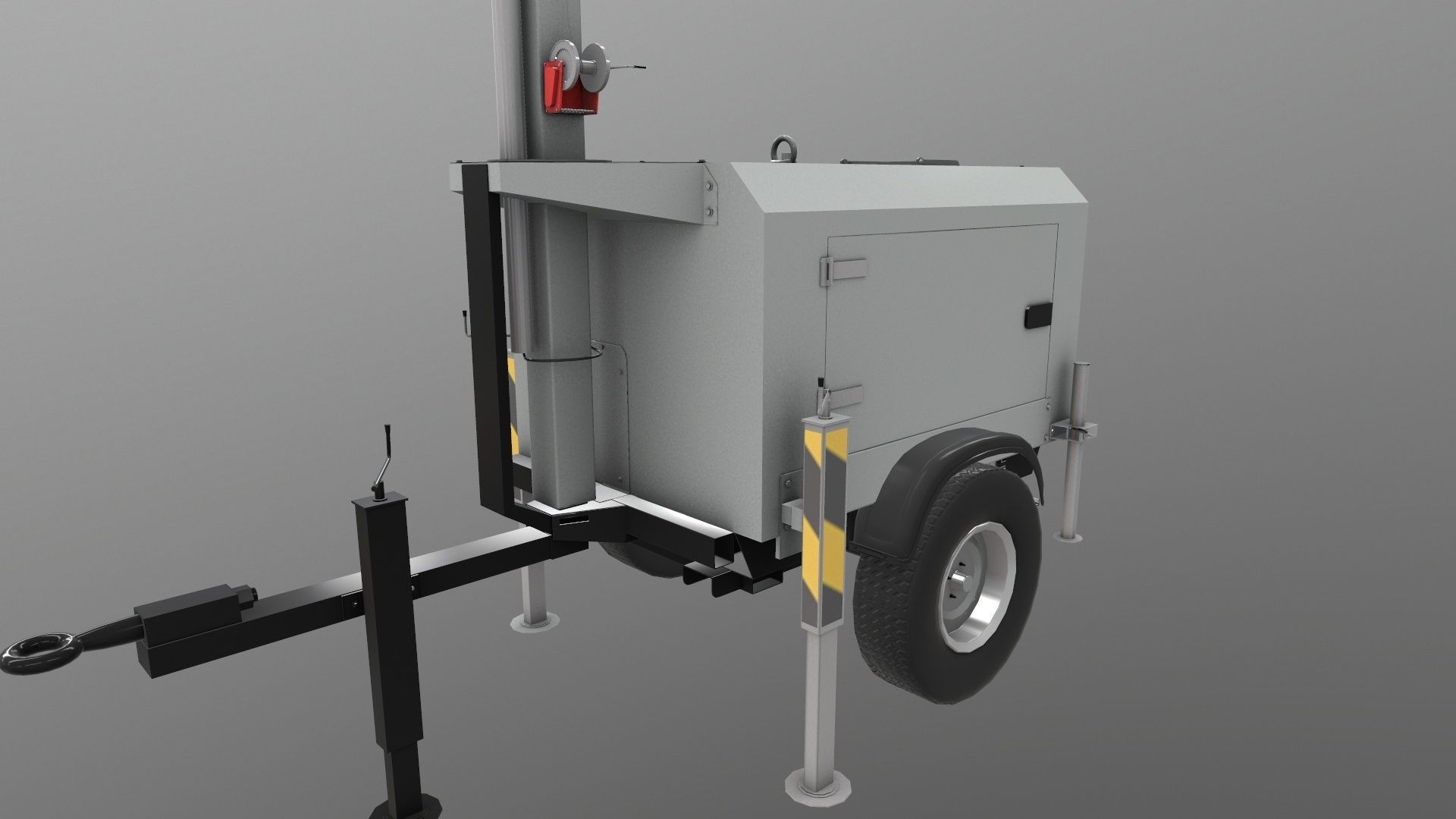 Tower Lamp 3D Model Low-poly 3D model_13