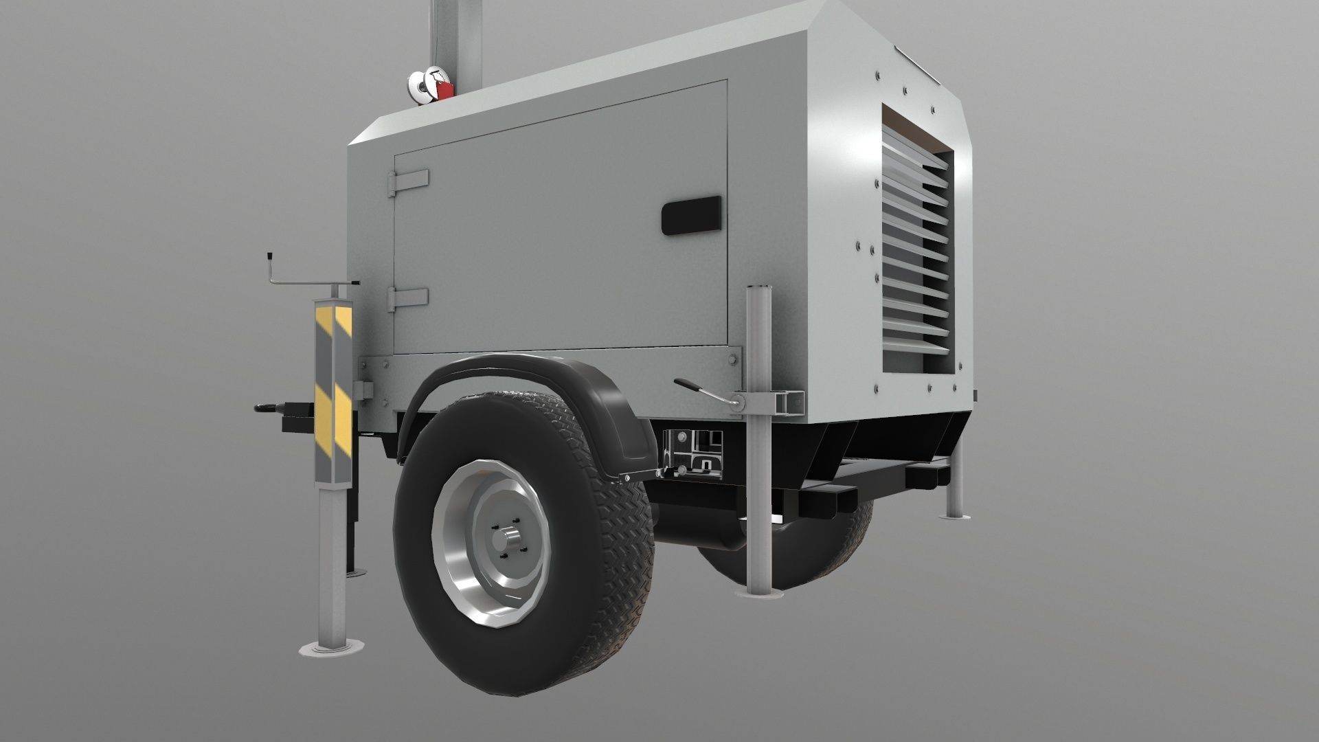 Tower Lamp 3D Model Low-poly 3D model_12