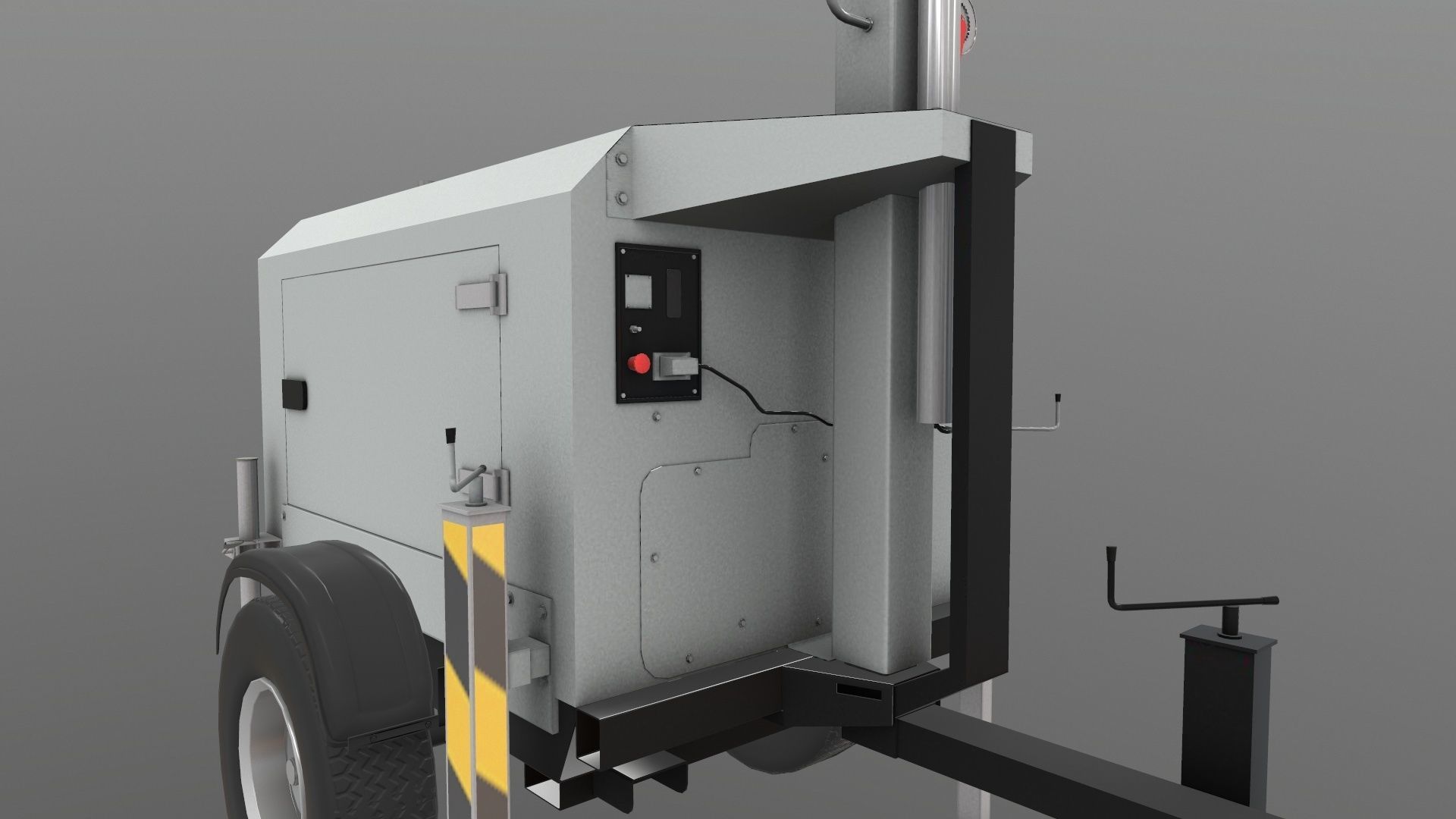 Tower Lamp 3D Model Low-poly 3D model_8