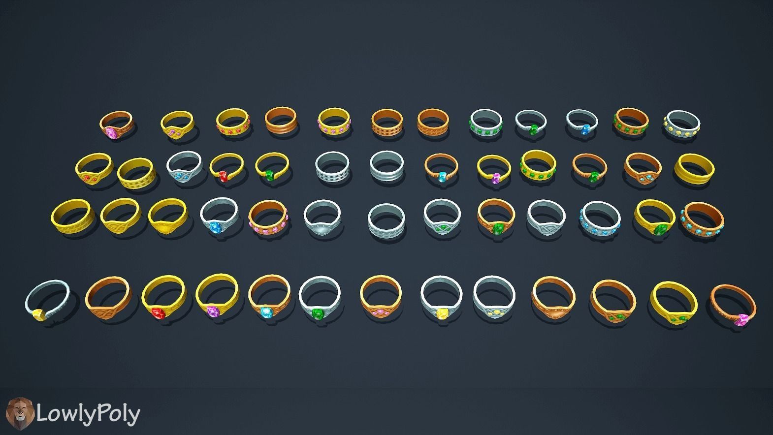 Fantasy Treasure Pack Low-poly 3D model_2