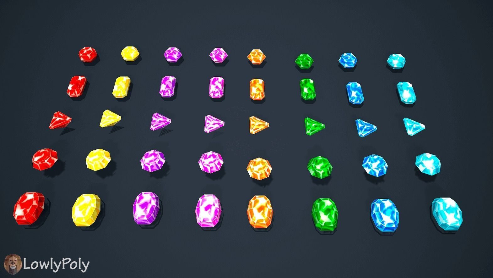 Fantasy Treasure Pack Low-poly 3D model_3
