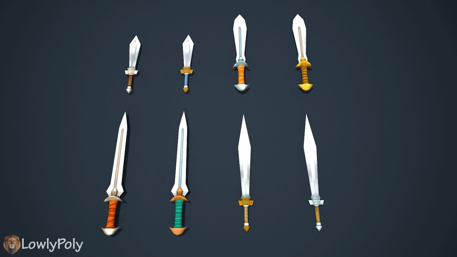 Fantasy Treasure Pack Low-poly 3D model_4