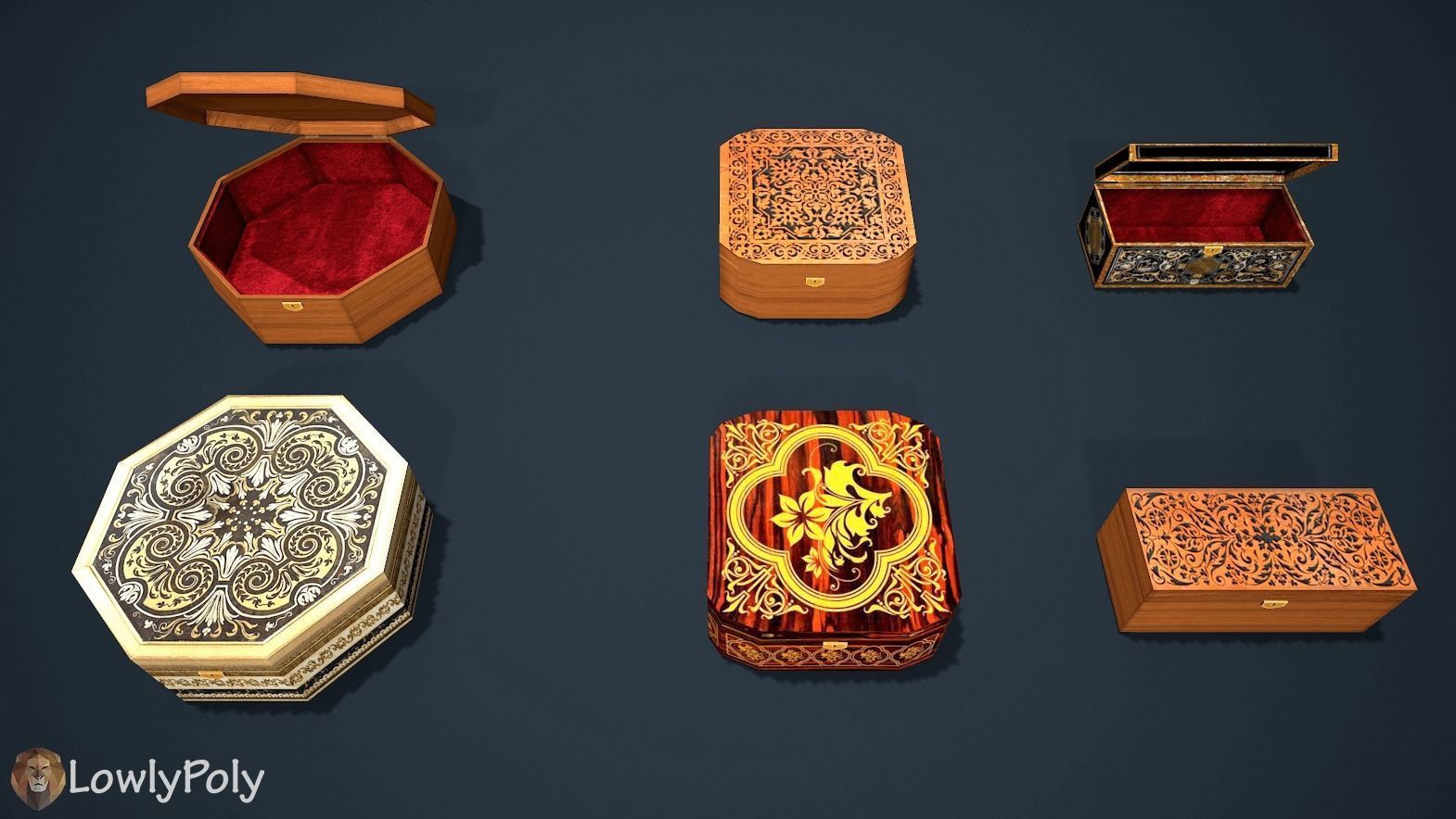 Fantasy Treasure Pack Low-poly 3D model_12